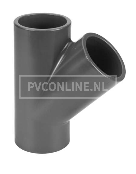 PVC T-STUK 10 X 10 X 10 45* PN 16
