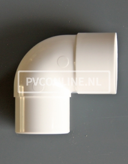 PVC BOCHT 1 X LM/S 40 90 WIT